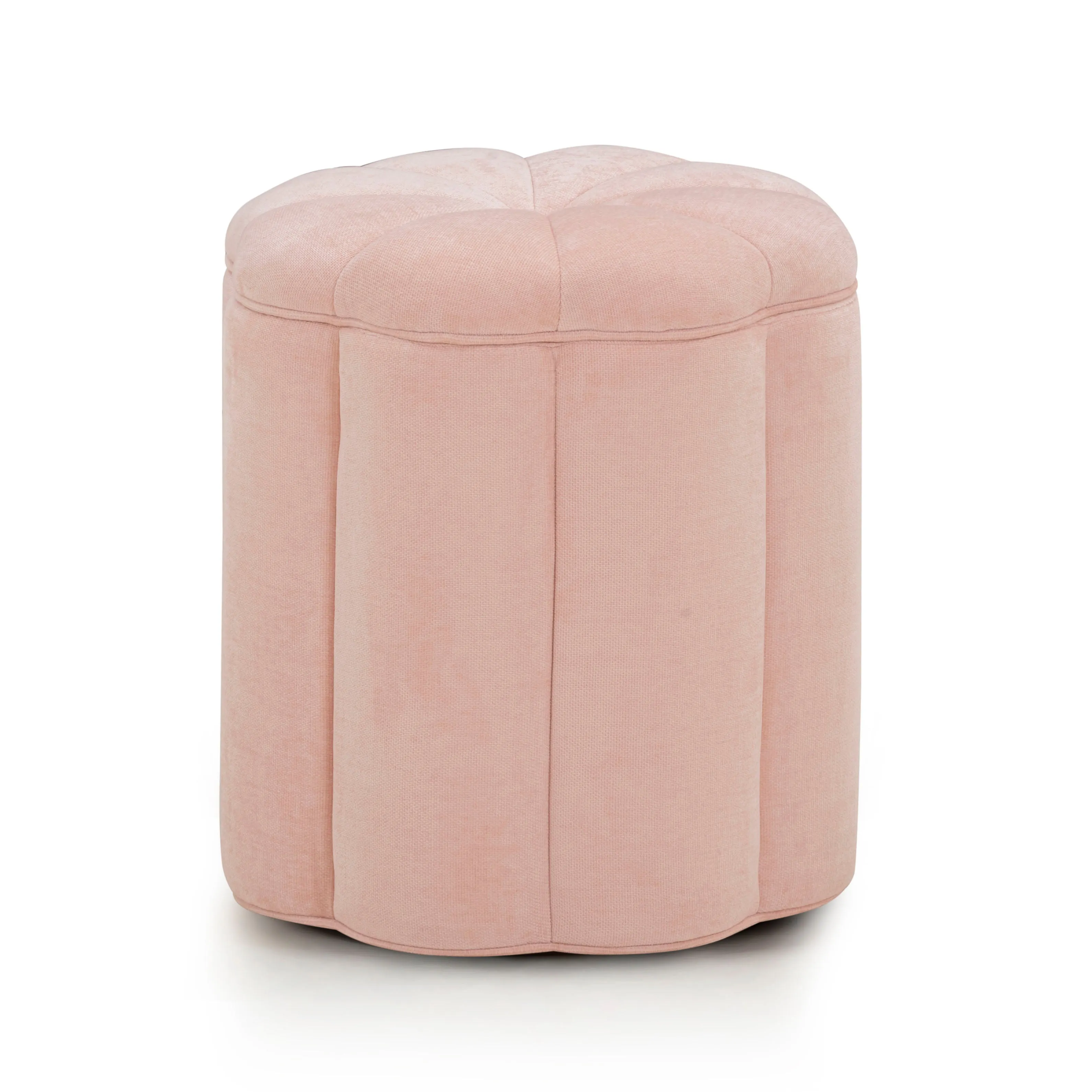Fleur Textured Velvet Storage Ottoman - Image 6