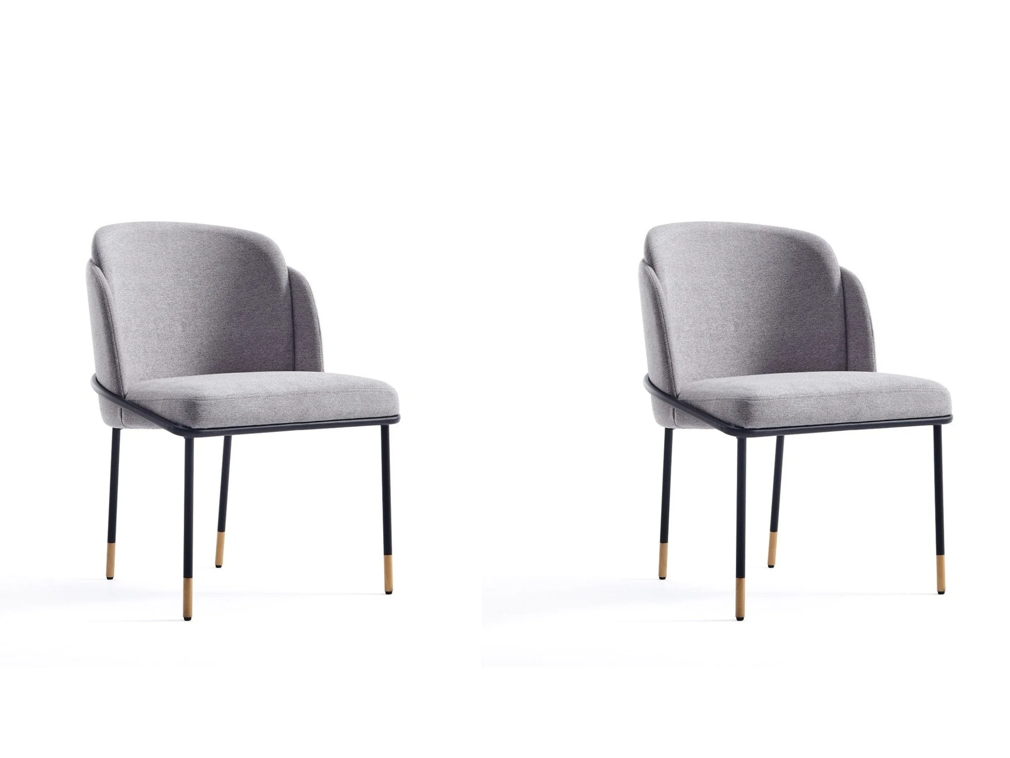 Flor Dining Chair in Gray (set of 2)