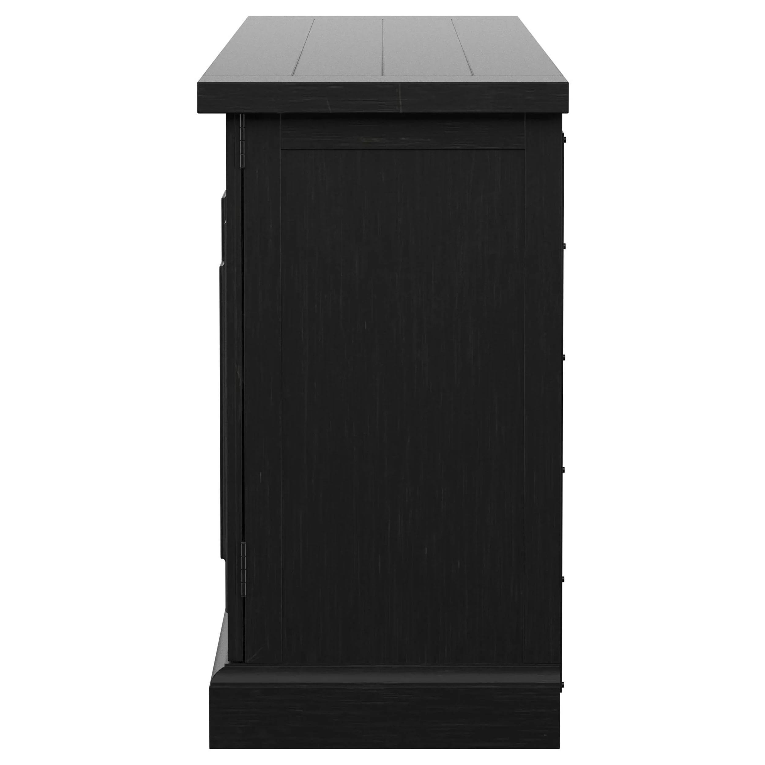 Florence Antique Black 4-door Dining Sideboard Buffet Cabinet - Image 9