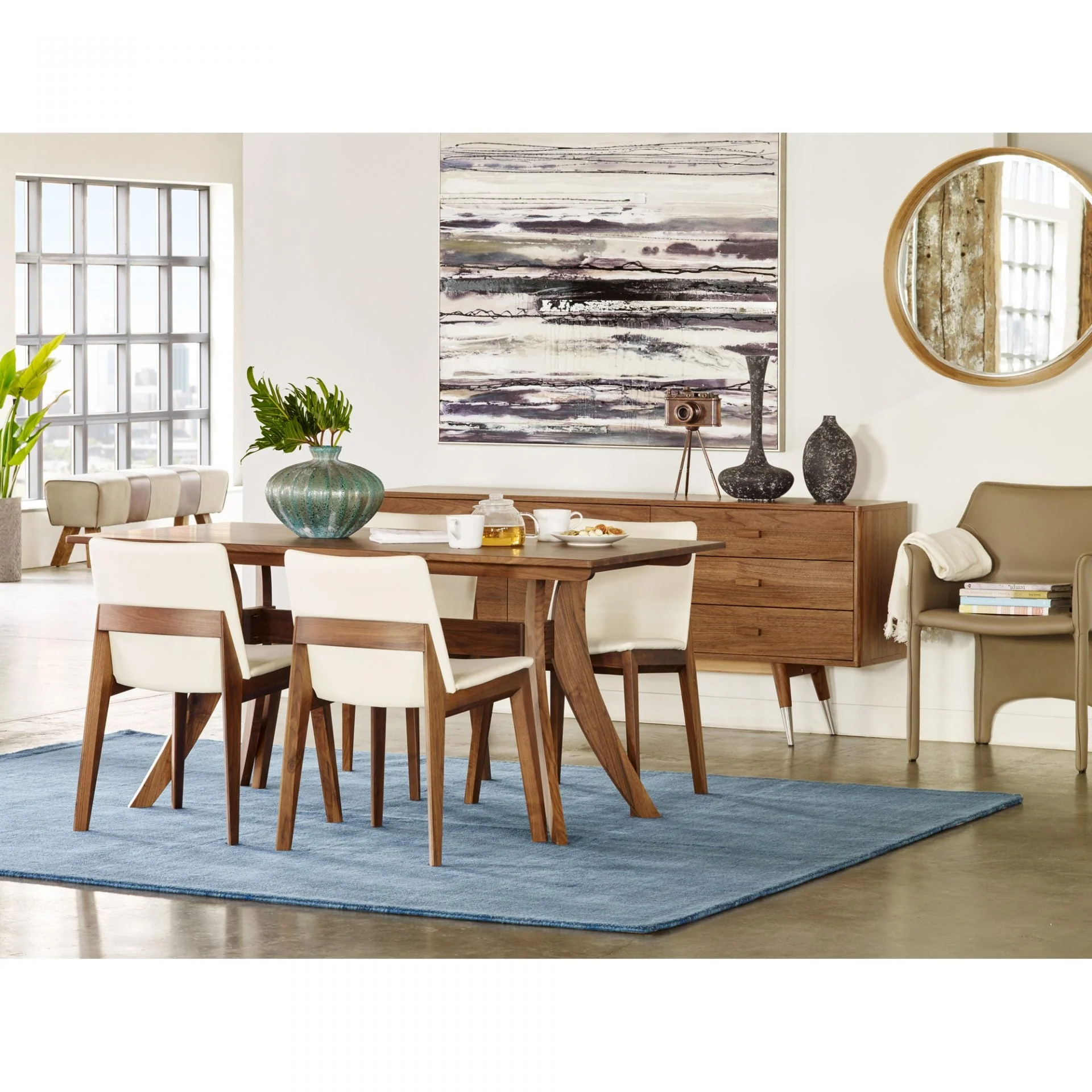 Florence Small Dining Table Brown - Image 2