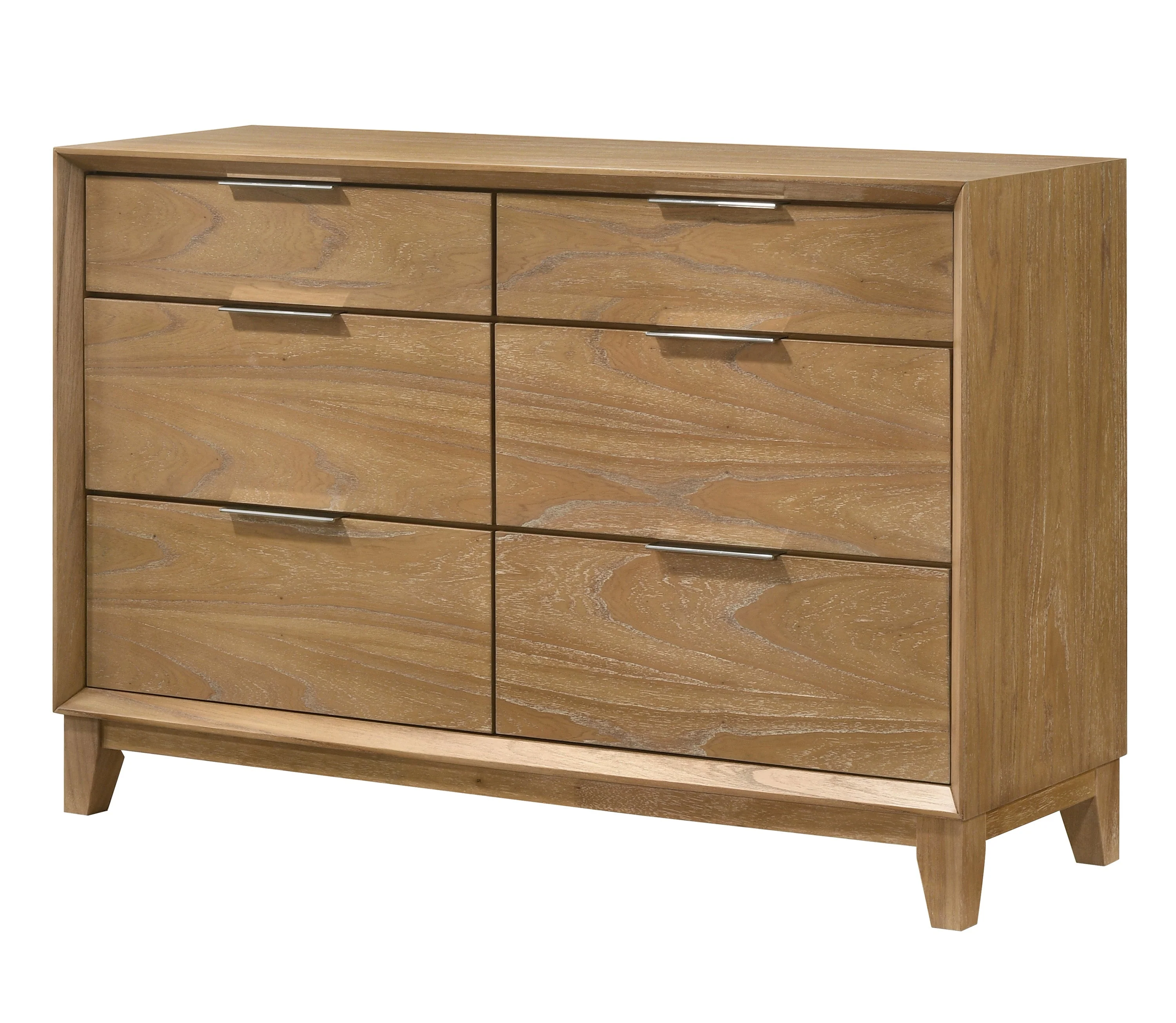 Florian Natural Upholstered Storage Platform Bedroom Set - Image 7