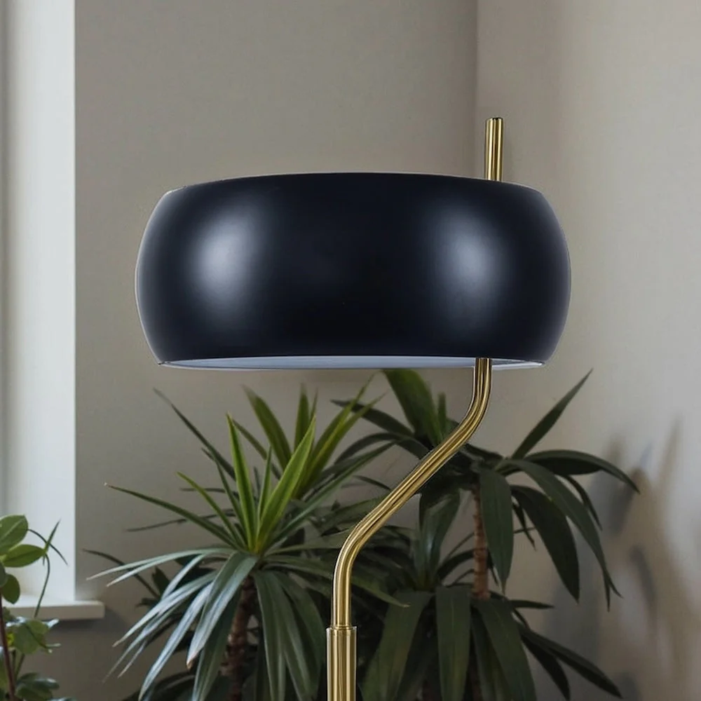 Flux Table Lamp - Black Outer - White Inner - Image 3