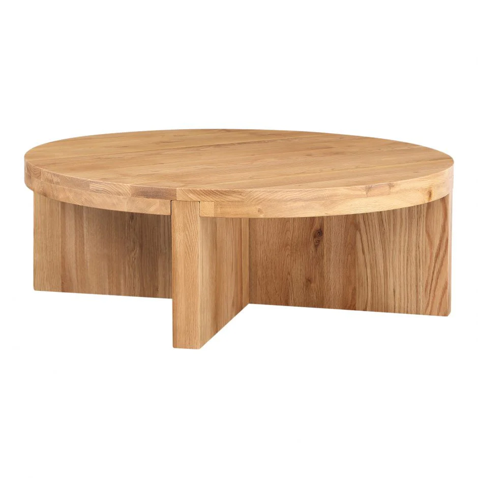 Folke Round Coffee Table Natural - Image 2