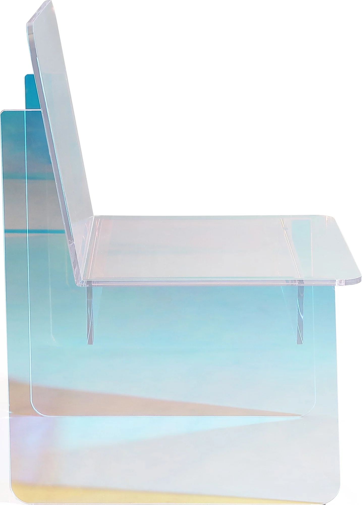 Fomo Honeyberry Iridescent Acrylic Accent Chair - Image 5