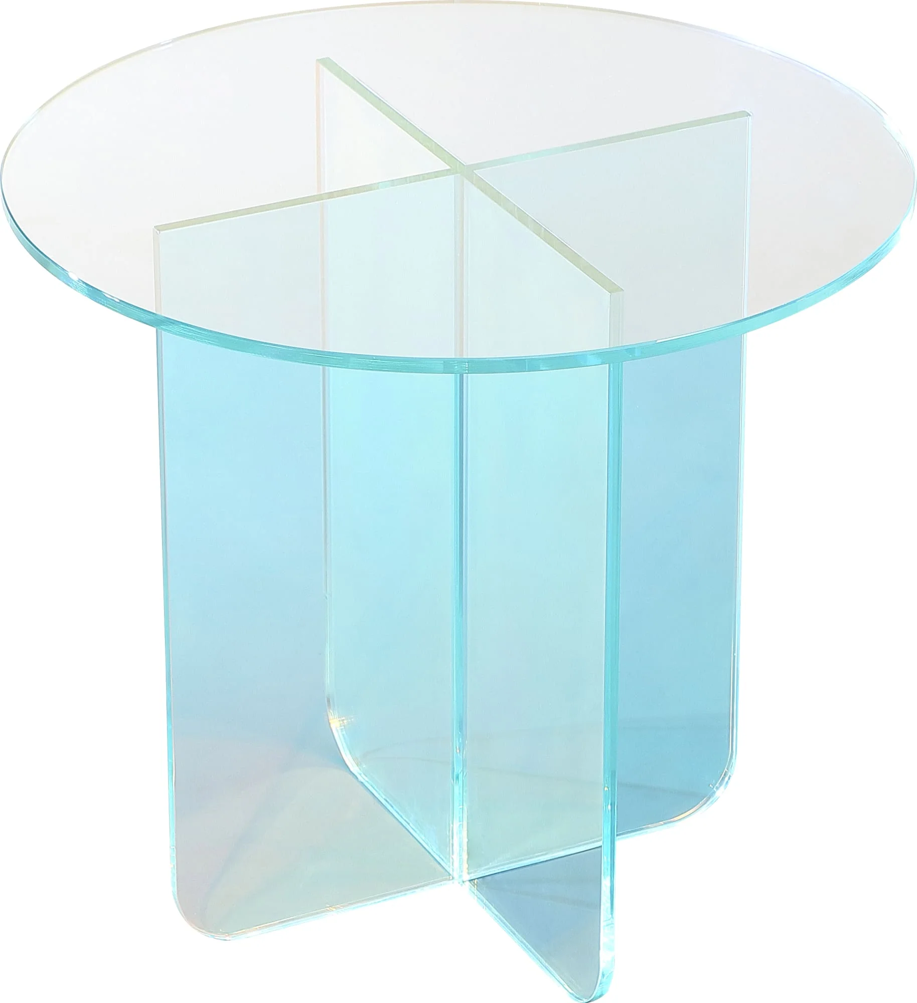 Fomo Iridescent Glass Large End Table - Image 3