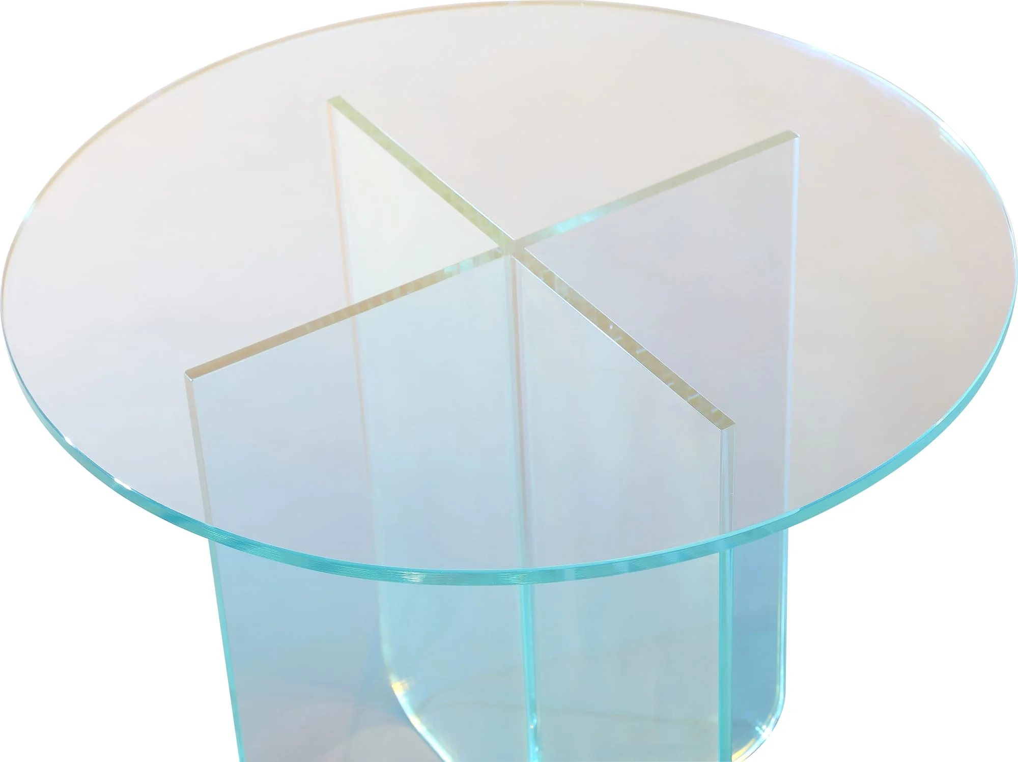Fomo Iridescent Glass Large End Table - Image 4