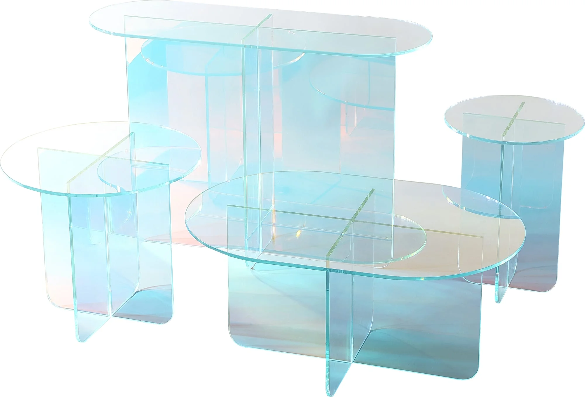 Fomo Iridescent Glass Large End Table - Image 6