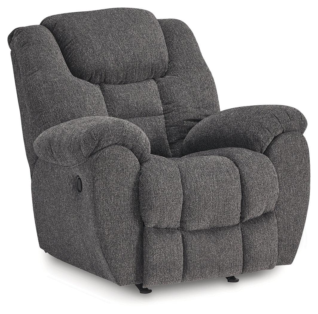 Foreside Charcoal Performance Fabric Manual Rocker Recliner - Image 3