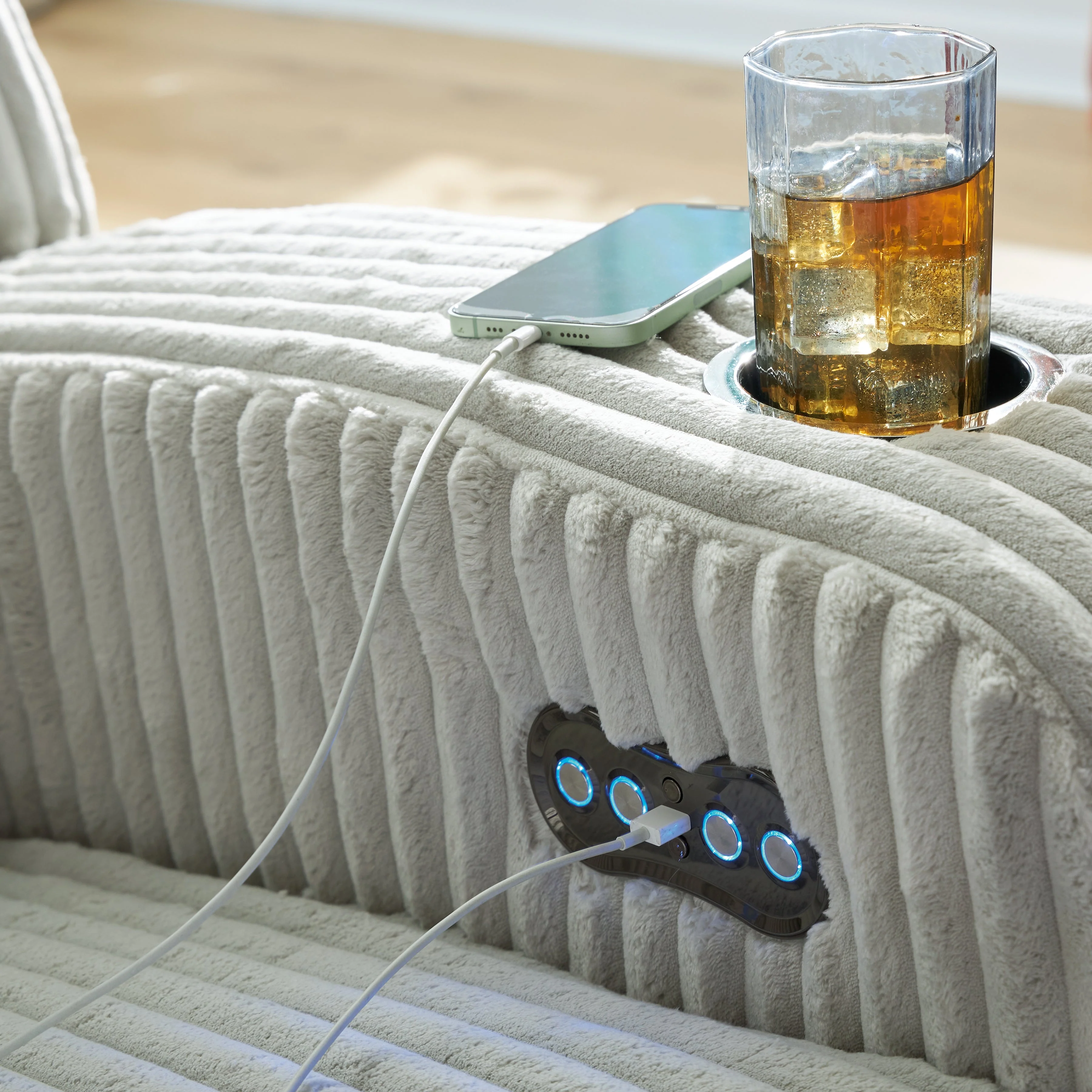 Forest Lake Alloy Power Reclining Sofa and Loveseat - Image 8