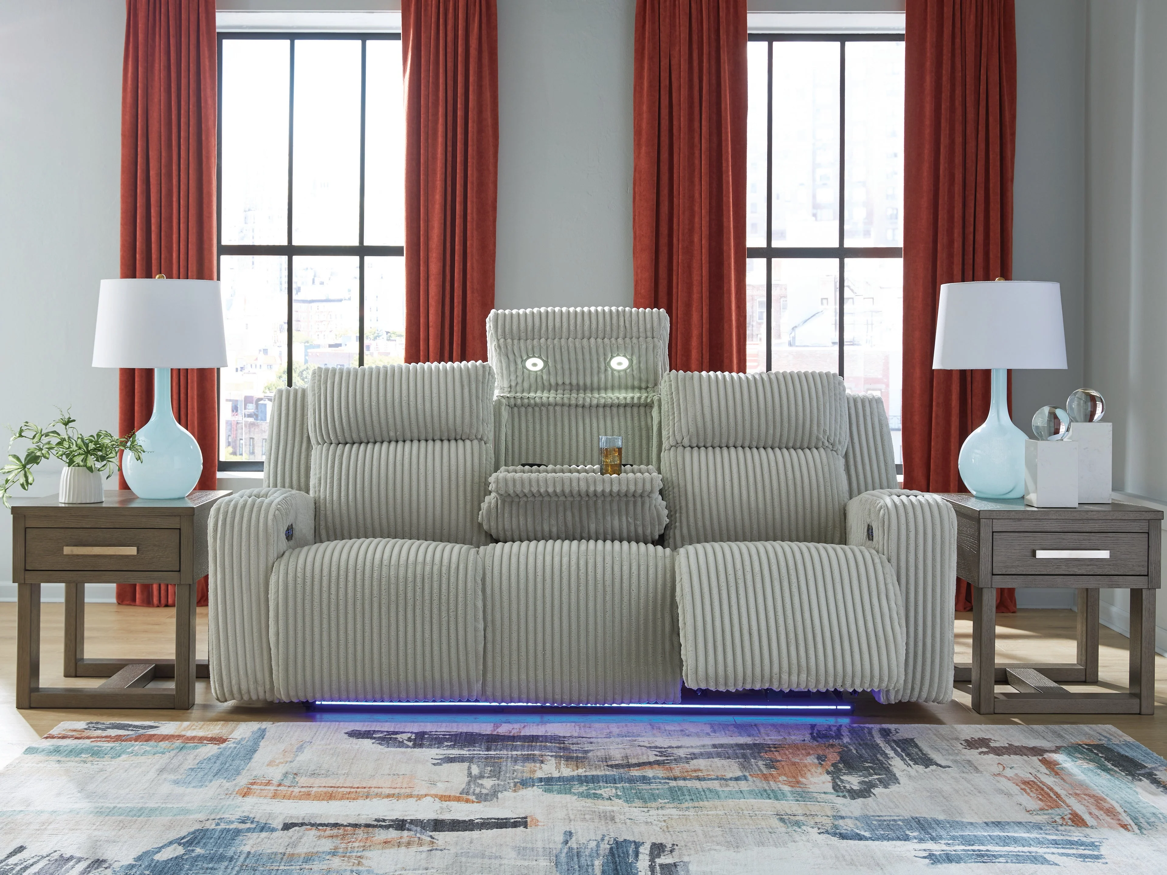 Forest Lake Alloy Power Reclining Sofa - Image 2