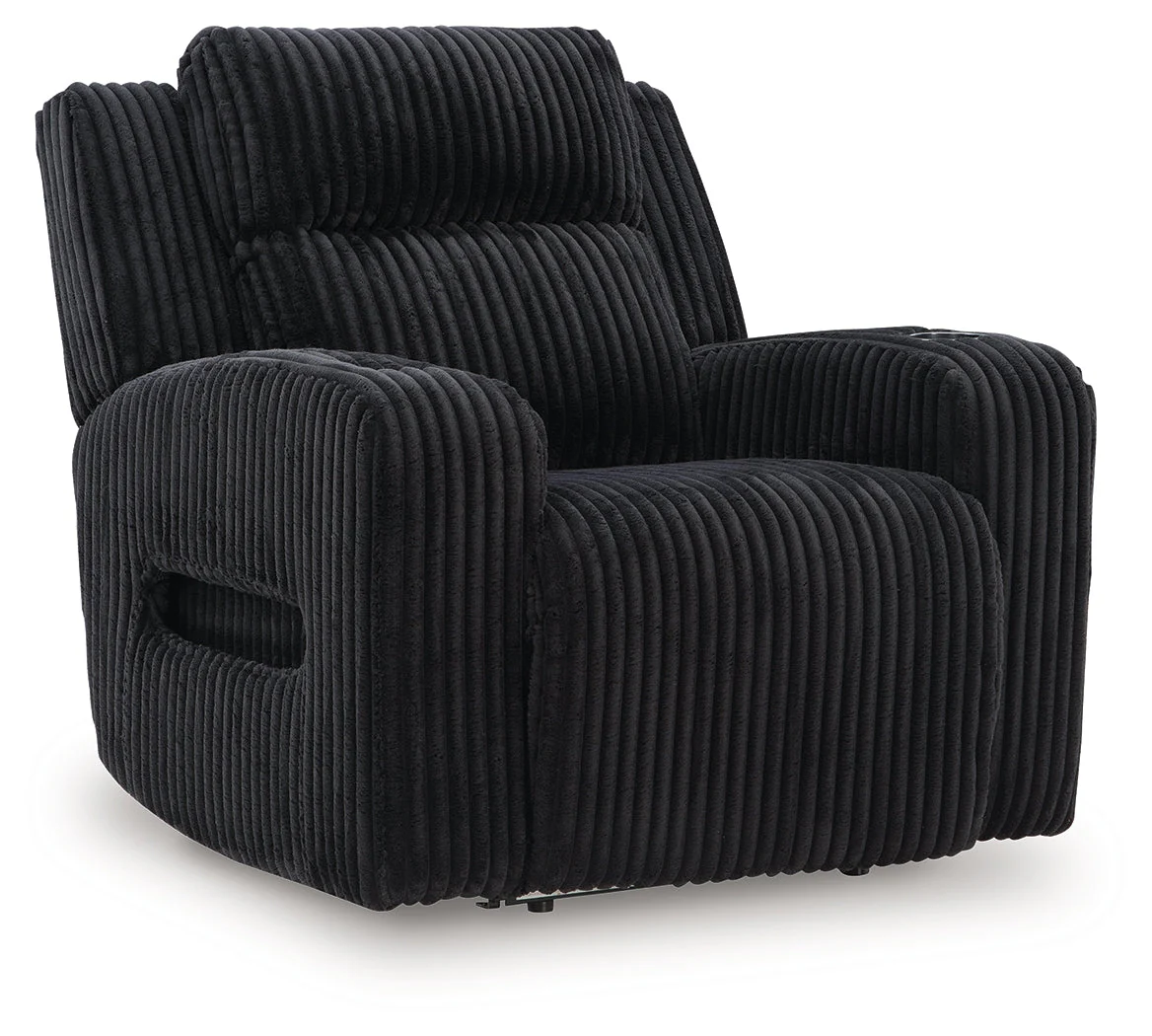Forest Lake Black Power Recliner - Image 2