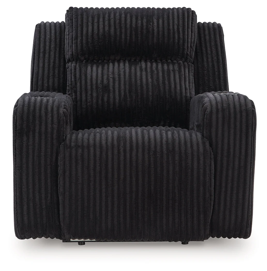 Forest Lake Black Power Recliner - Image 4