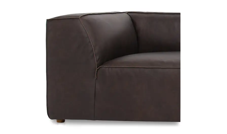 Form Classic L-Shaped Modular Sectional Espresso Brown - Image 5