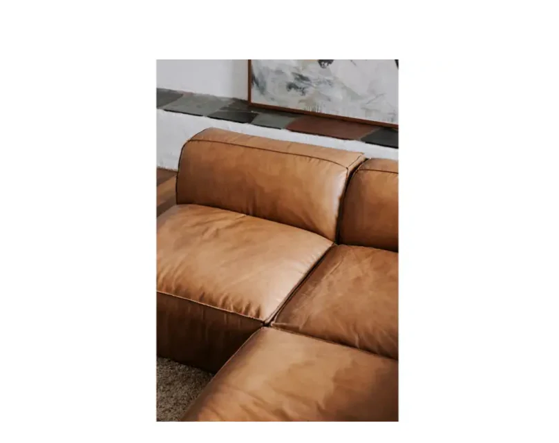 Form Slipper Chair Sonoran Tan Leather - Image 10