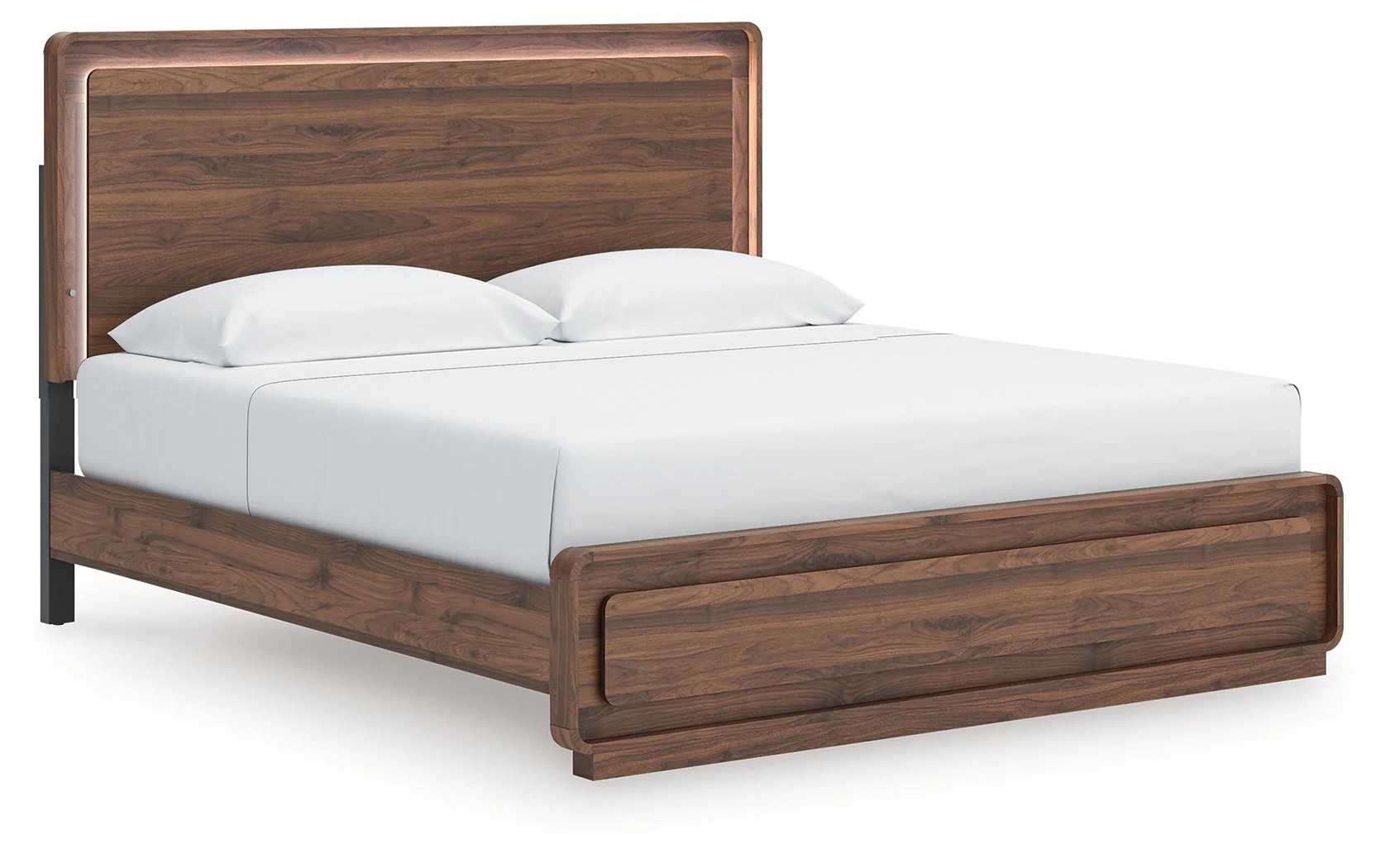 Fortlorn Walnut Brown King Panel Bed - Image 5