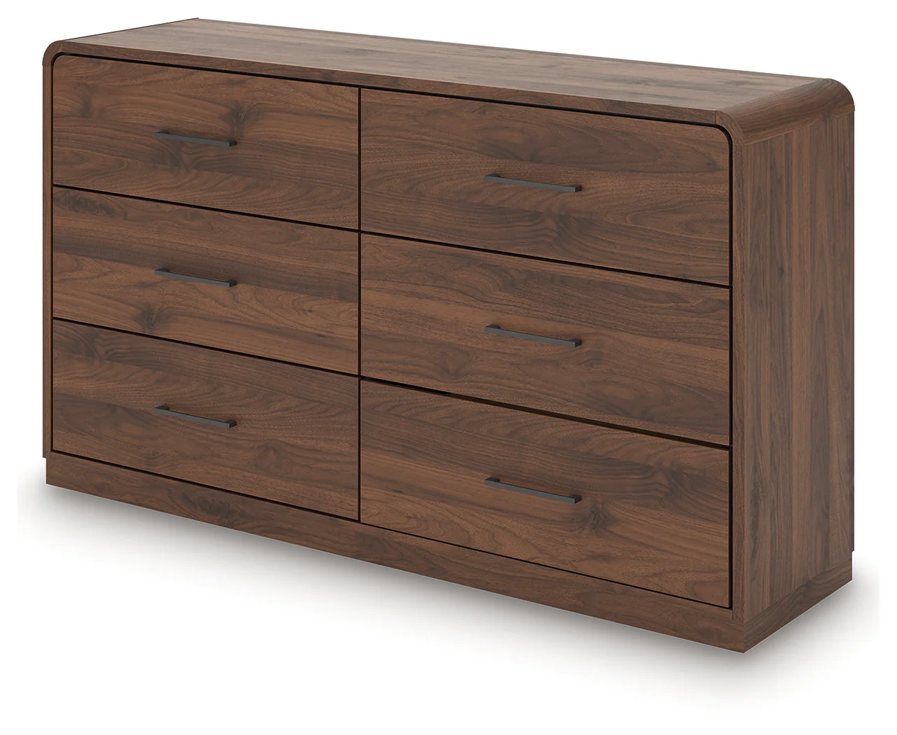 Fortlorn Walnut Brown King Panel Bed, Dresser and Nightstand - Image 9