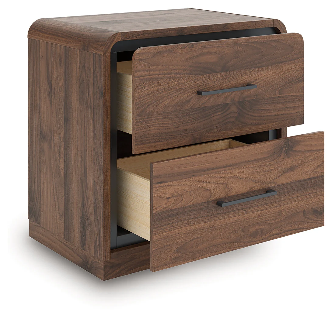 Fortlorn Walnut Brown Nightstand - Image 2