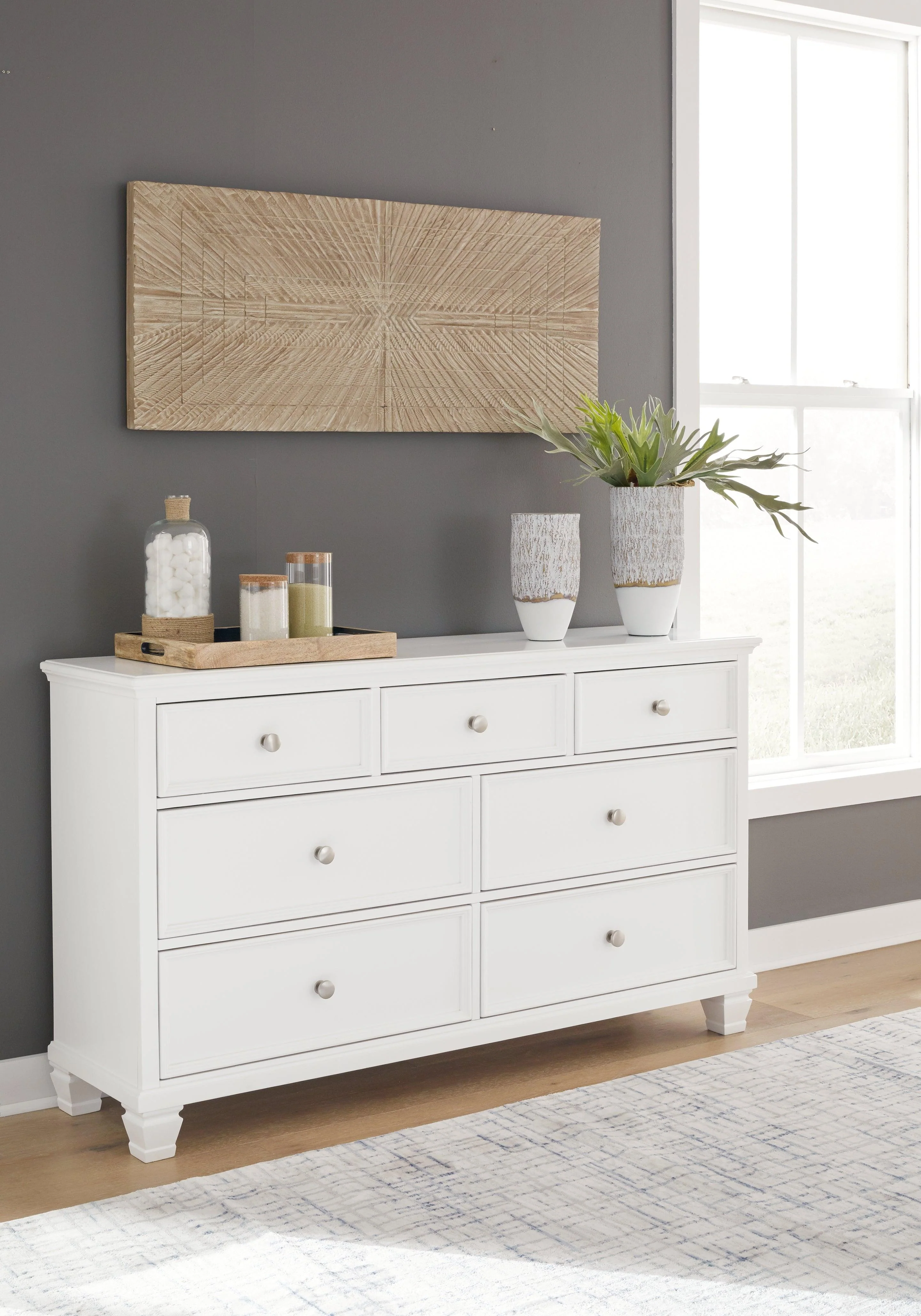 Fortman White Dresser - Image 2