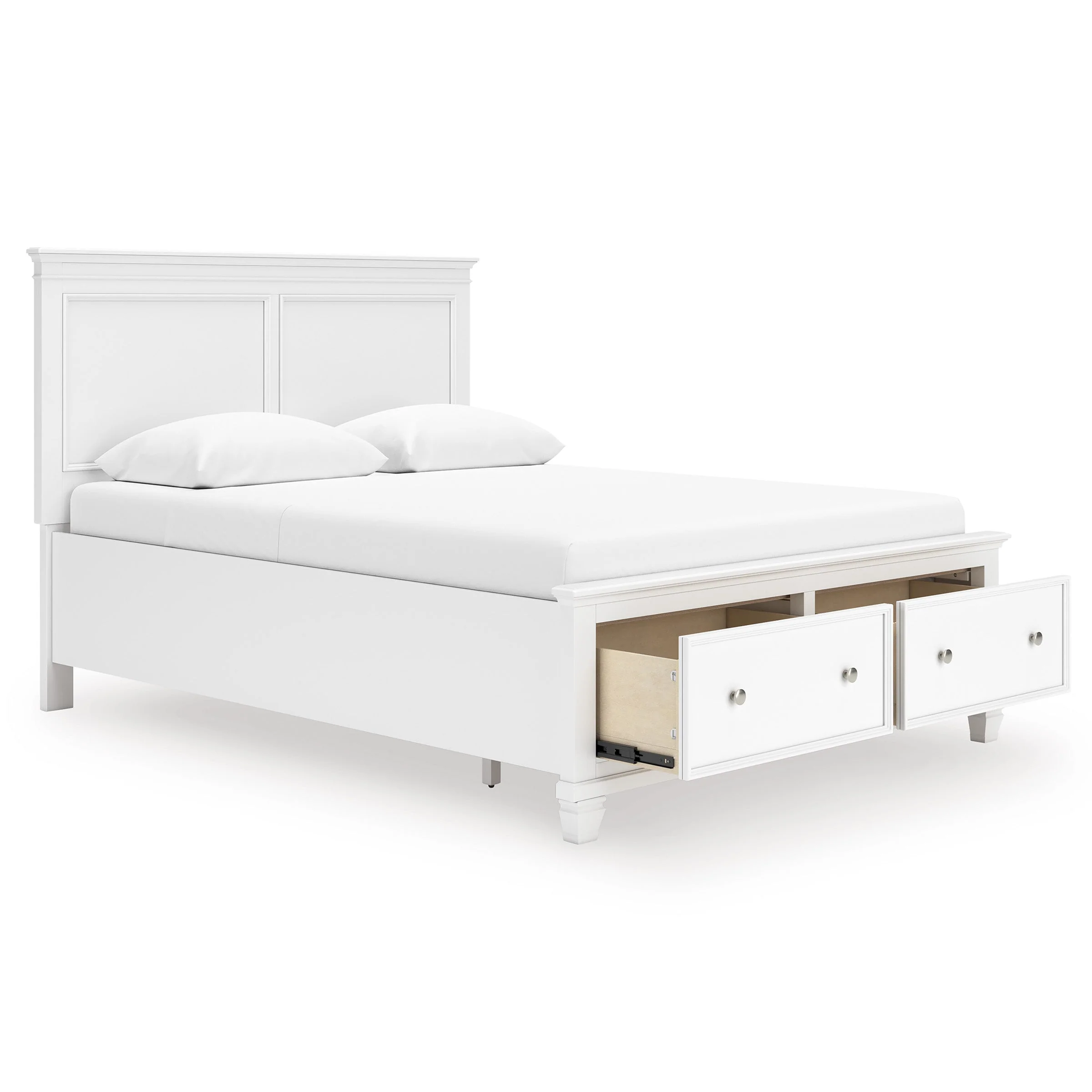 Fortman White Panel Storage Bedroom Set - Image 4