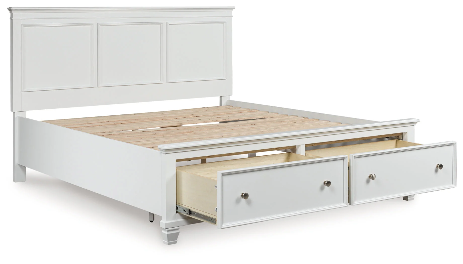 Fortman White Panel Storage Bedroom Set - Image 6