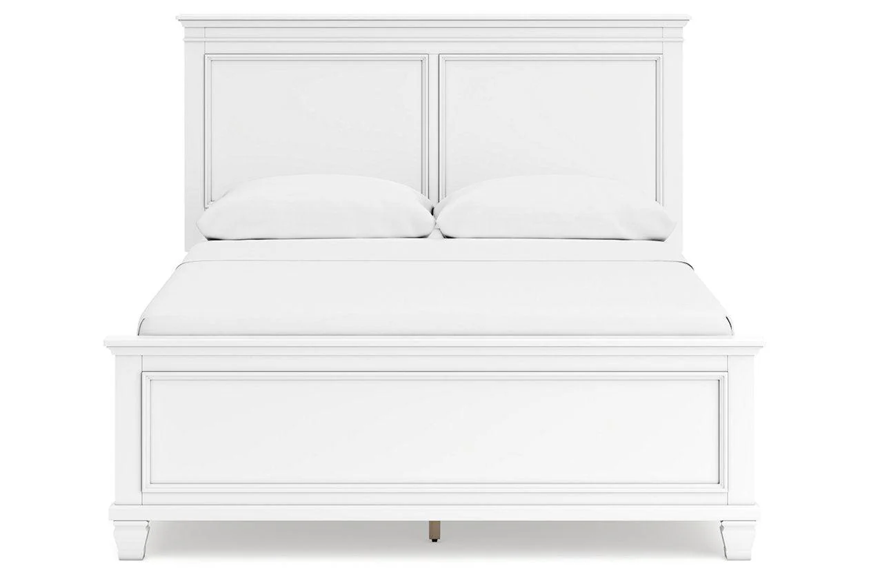 Fortman White Queen Panel Bed - Image 4