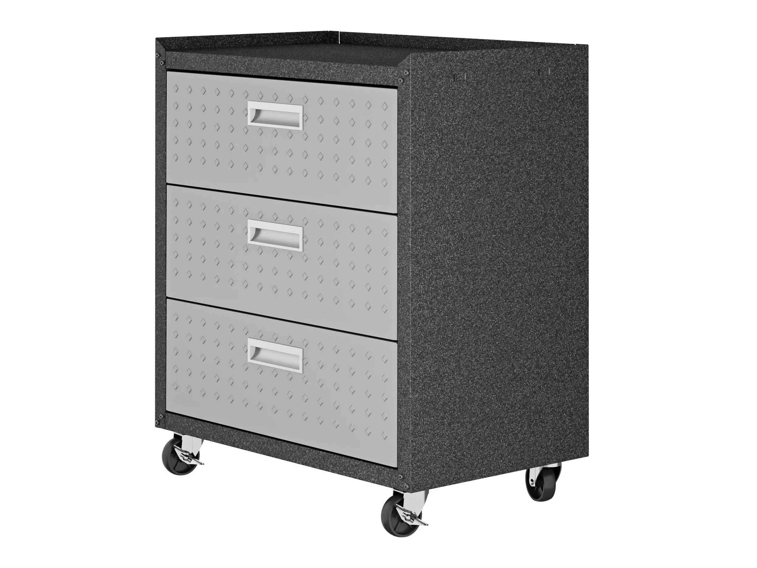 Fortress 31.5" Mobile Garage Chest with Drawers in Grey