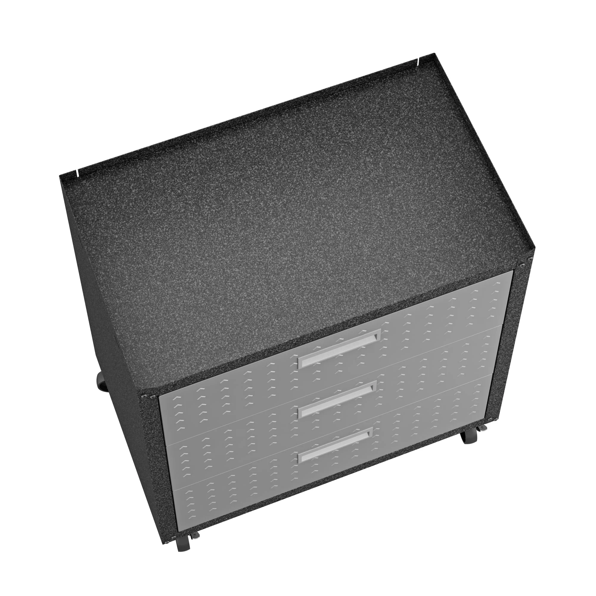 Fortress 31.5" Mobile Garage Chest with Drawers in Grey - Image 9