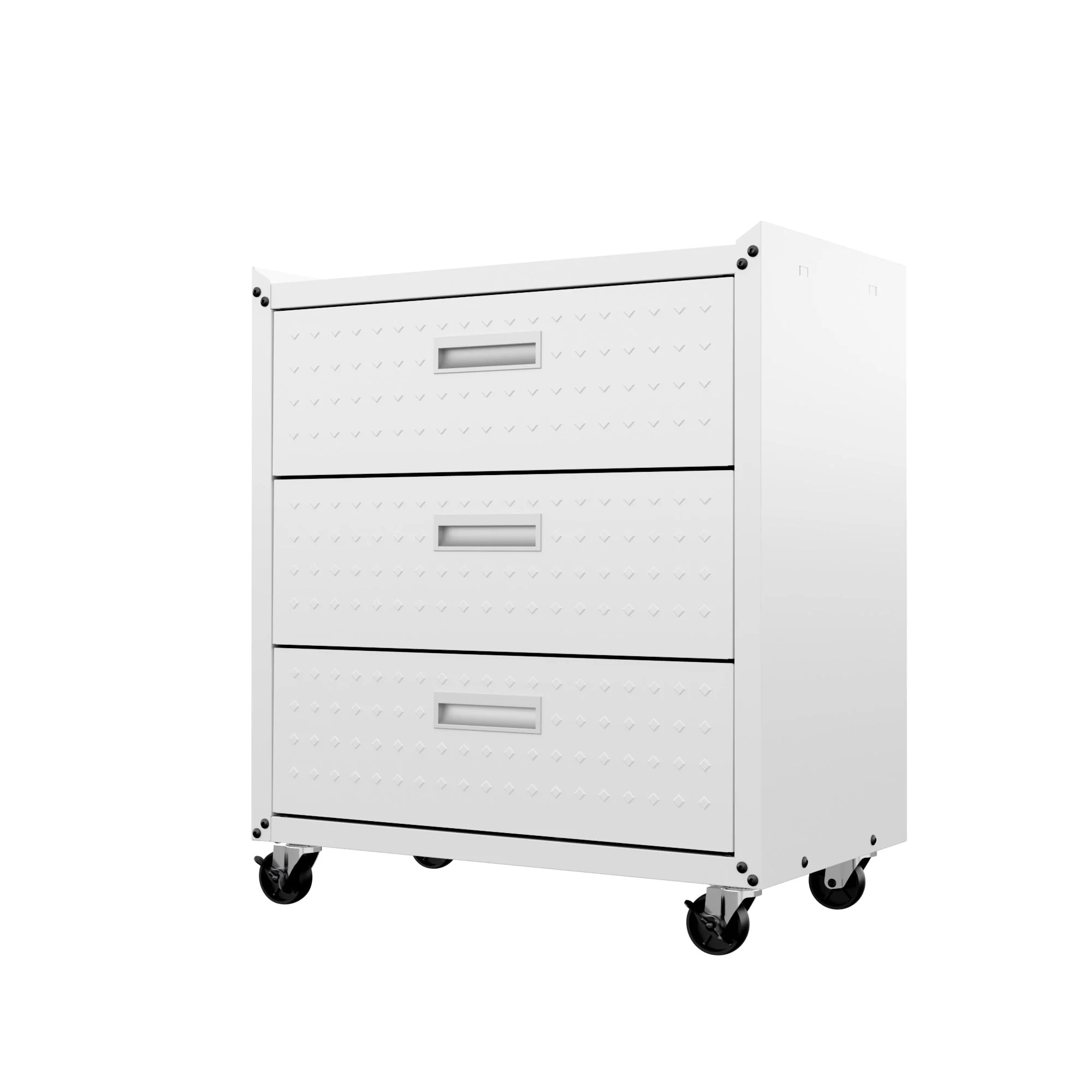 Fortress 31.5" Mobile Garage Chest with Drawers in White - Image 8