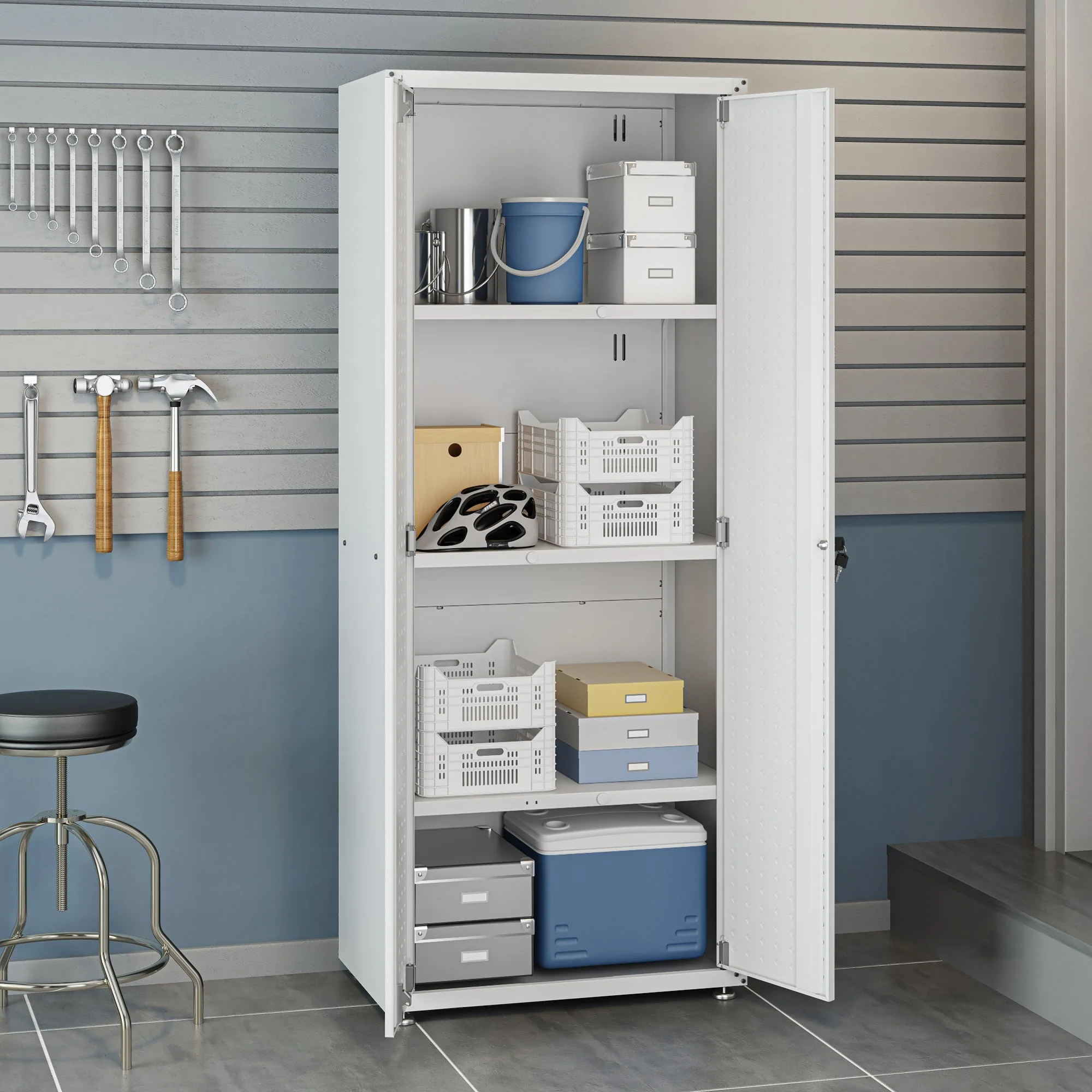 Fortress 6-Piece Garage Set in White - Image 10
