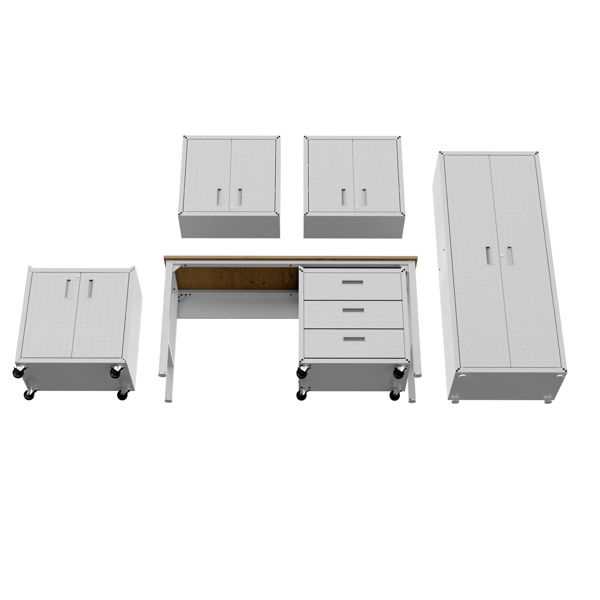 Fortress 6-Piece Garage Set in White - Image 5