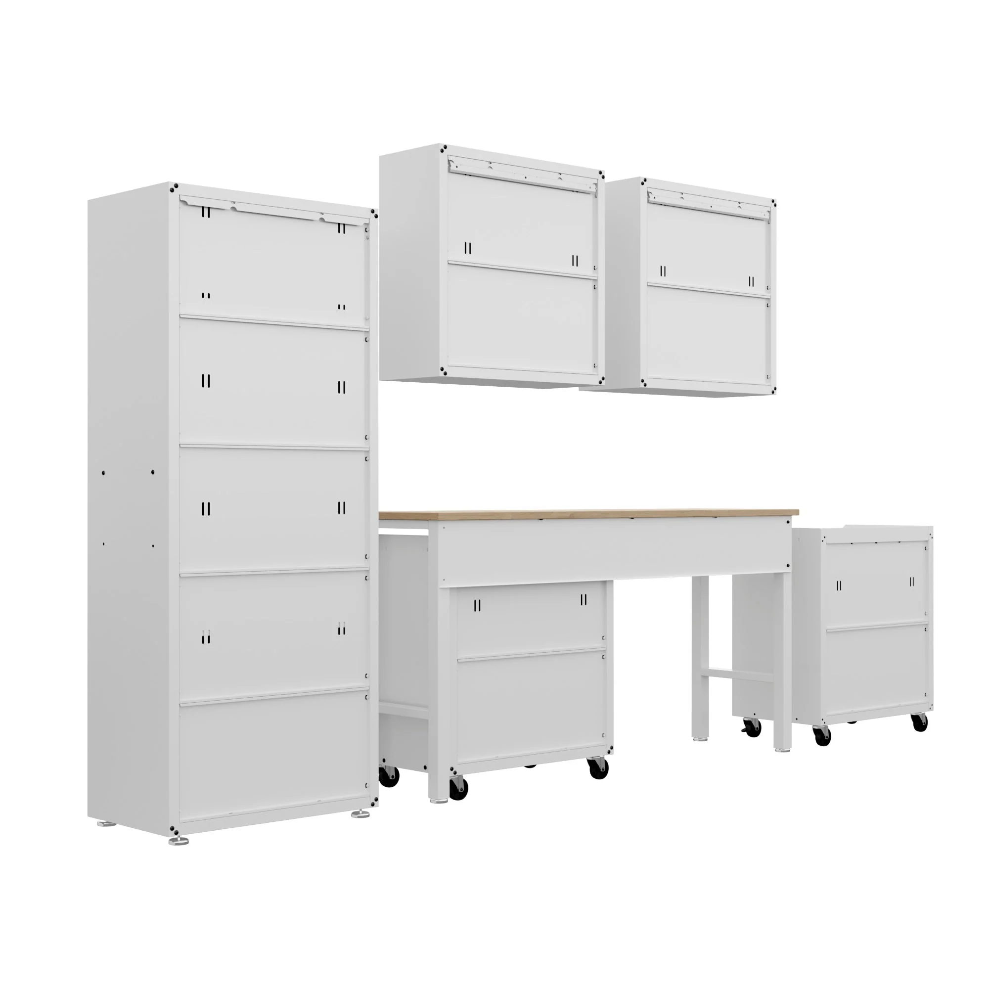 Fortress 6-Piece Garage Set in White - Image 7