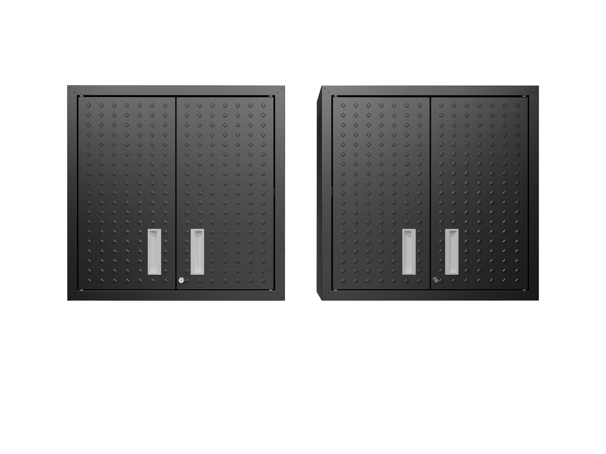 Fortress Floating Garage Cabinet in Charcoal Grey (set of 2)