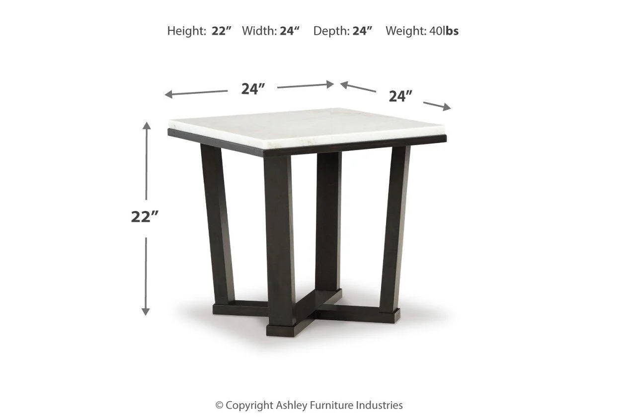 Fostead White/Espresso Coffee Table and 2 Ends - Image 12