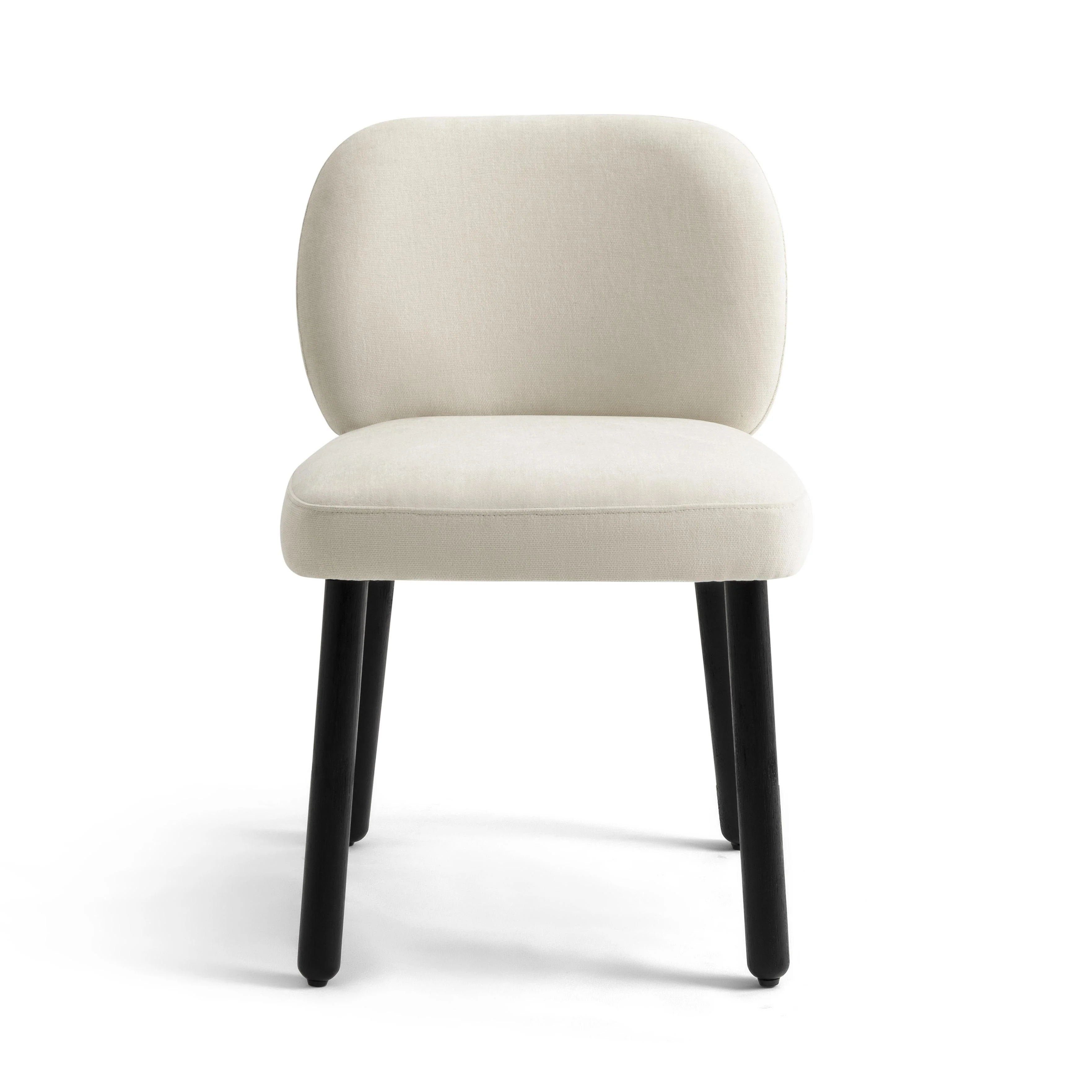 Foxy Cream Performance Basketweave Chenille Dining Chair - Image 2