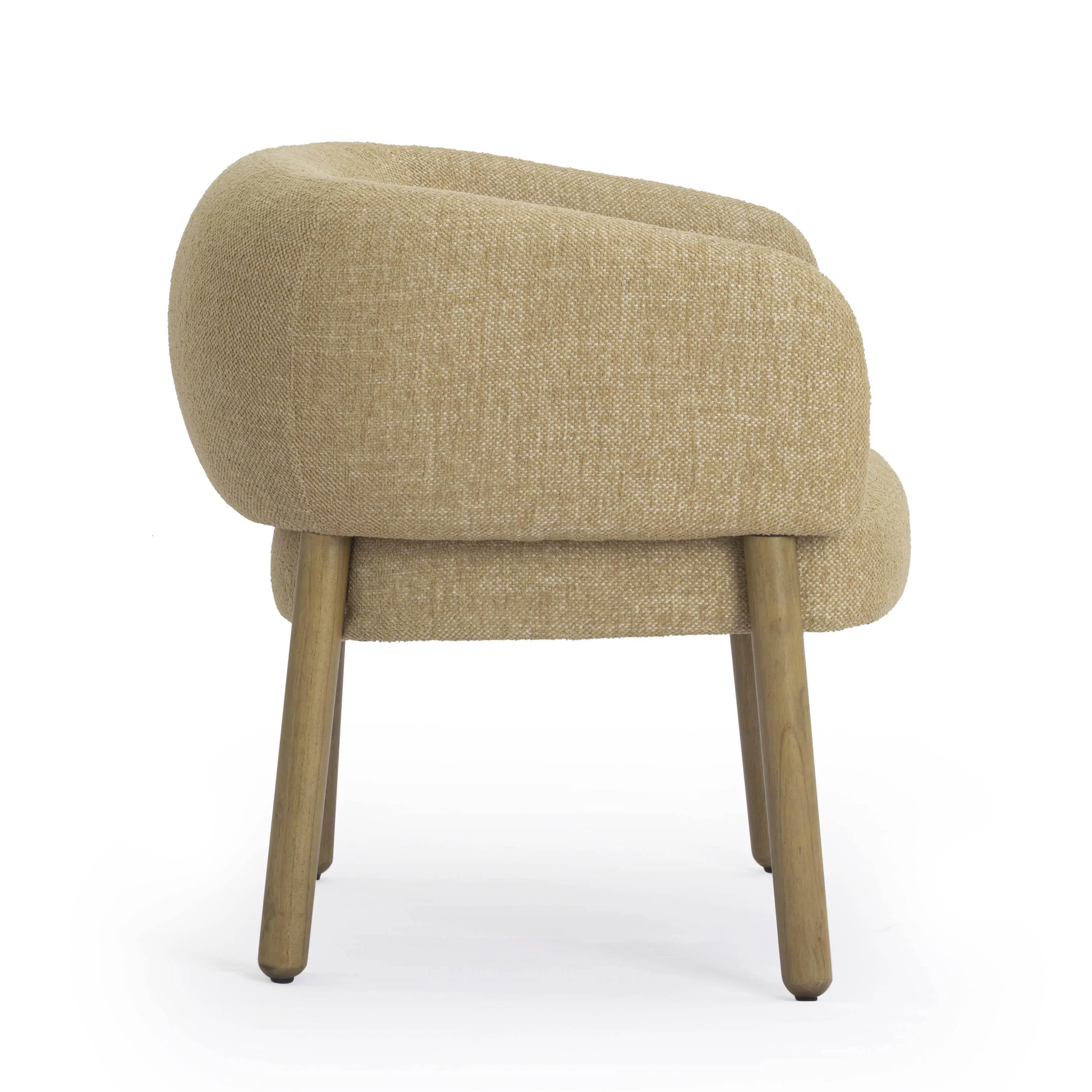 Foxy Textured Fabric Accent Chair - Image 4