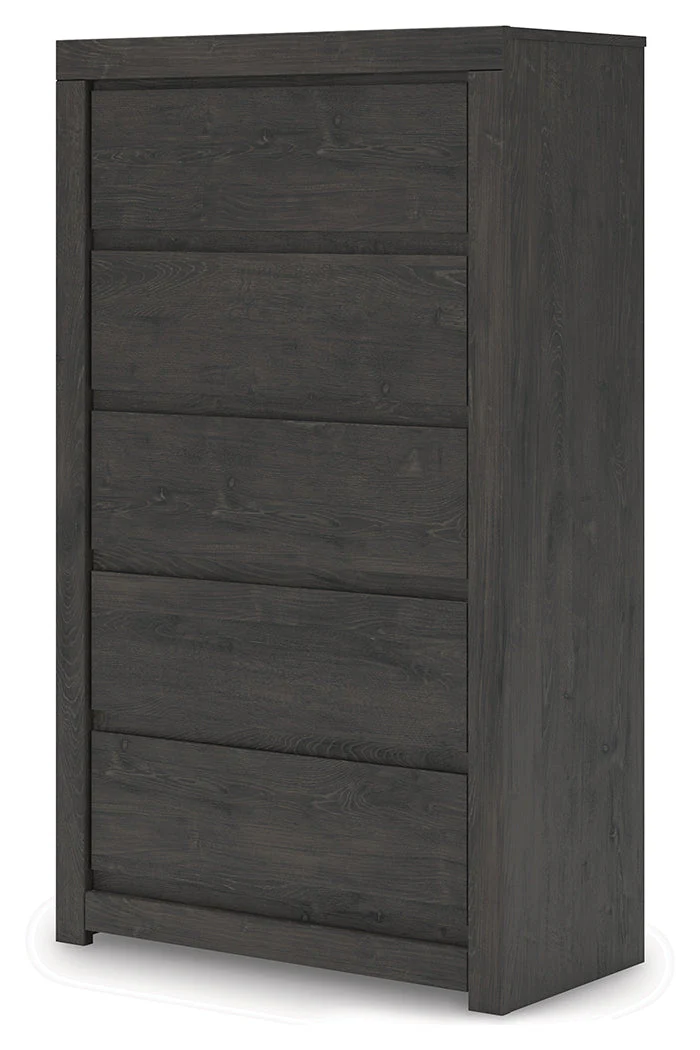 Fraluna Charcoal Chest of Drawers - Image 3