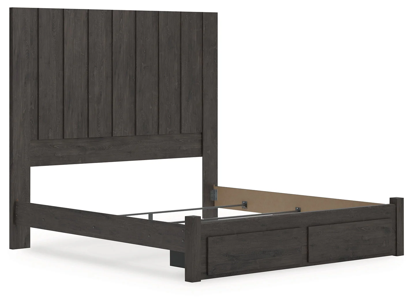 Fraluna Charcoal King Panel Storage Bed - Image 3