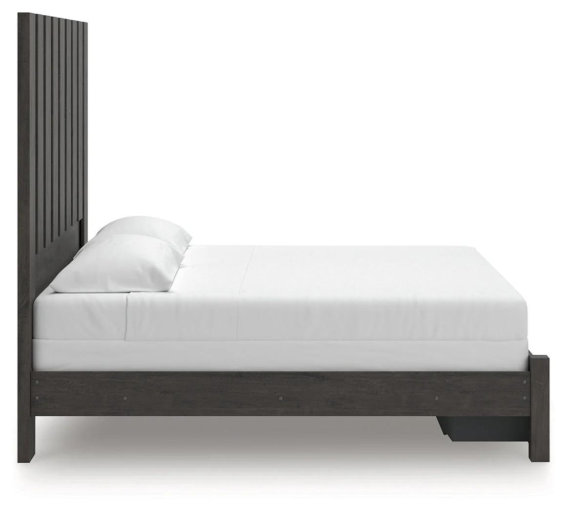 Fraluna Charcoal King Panel Storage Bed - Image 9