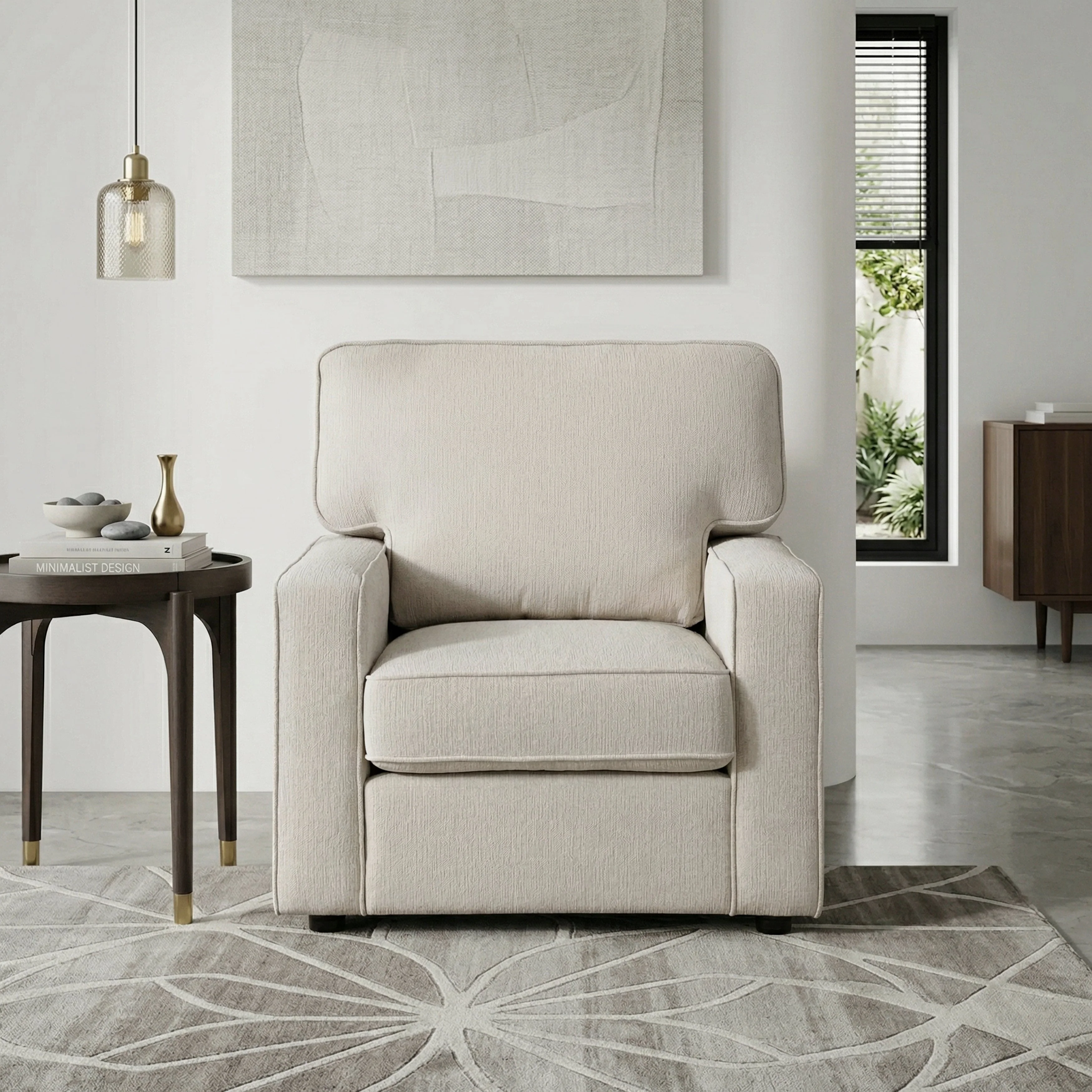Frances Beige Chair - Image 9