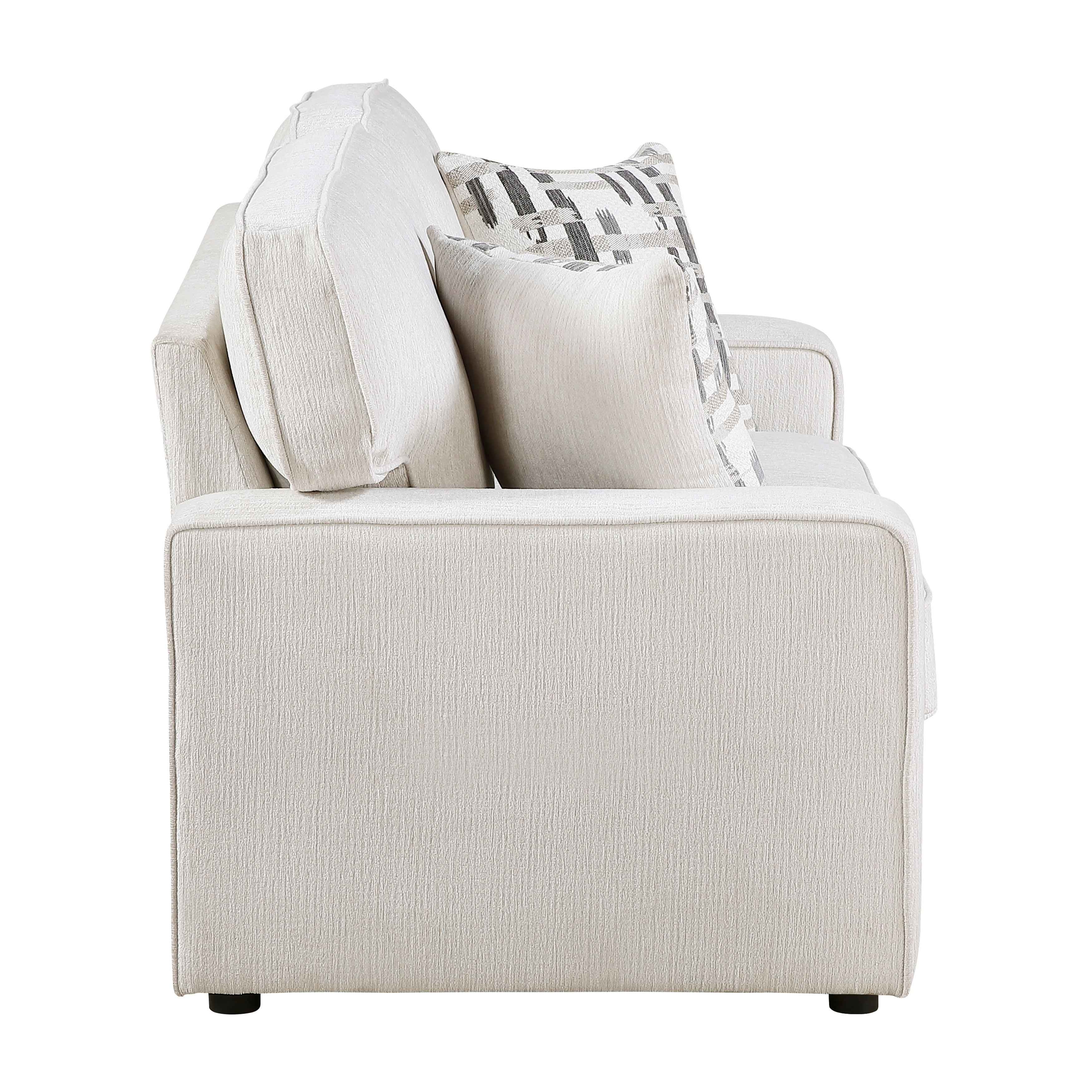 Frances Beige Loveseat - Image 3
