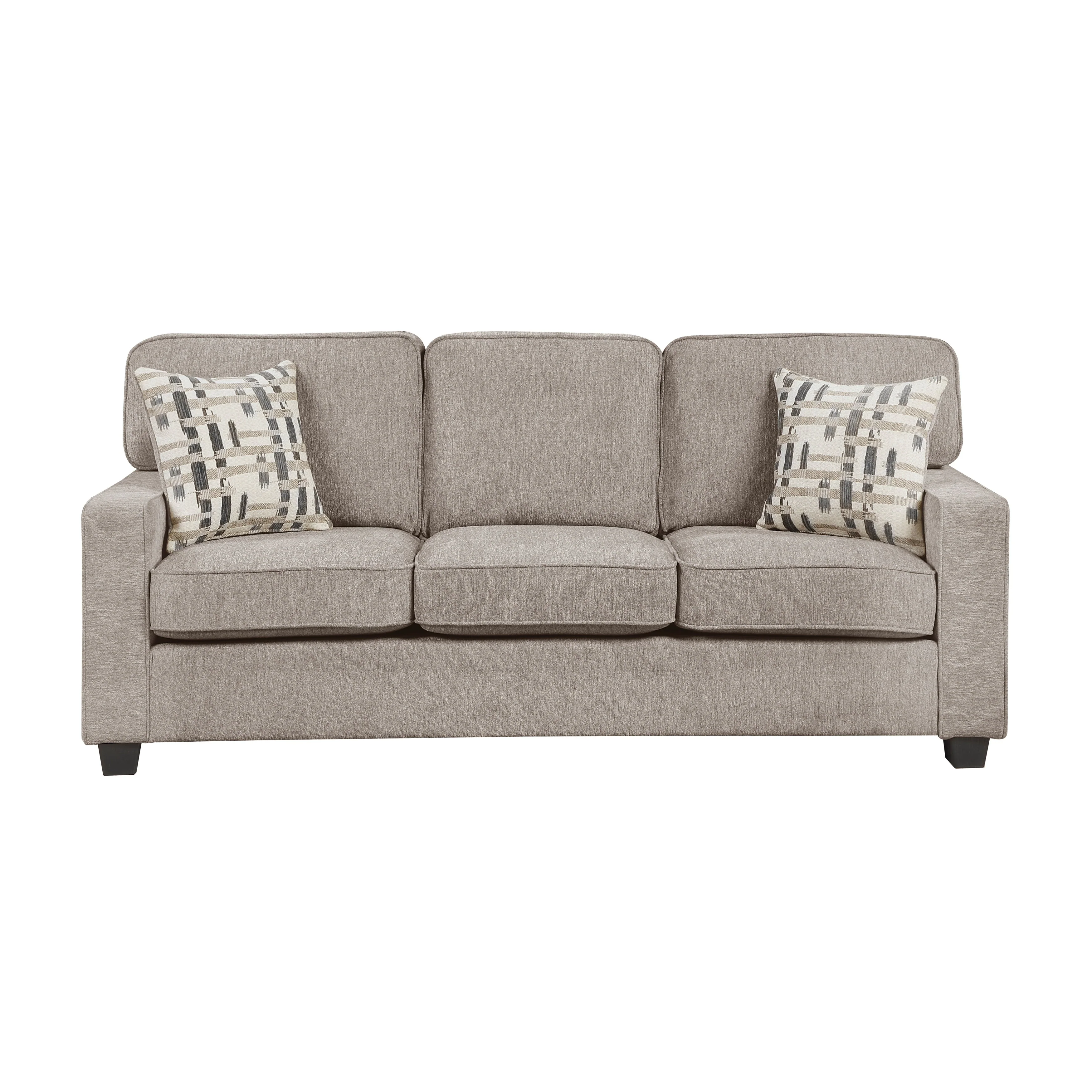 Frances Brown Sofa and Loveseat - Image 3