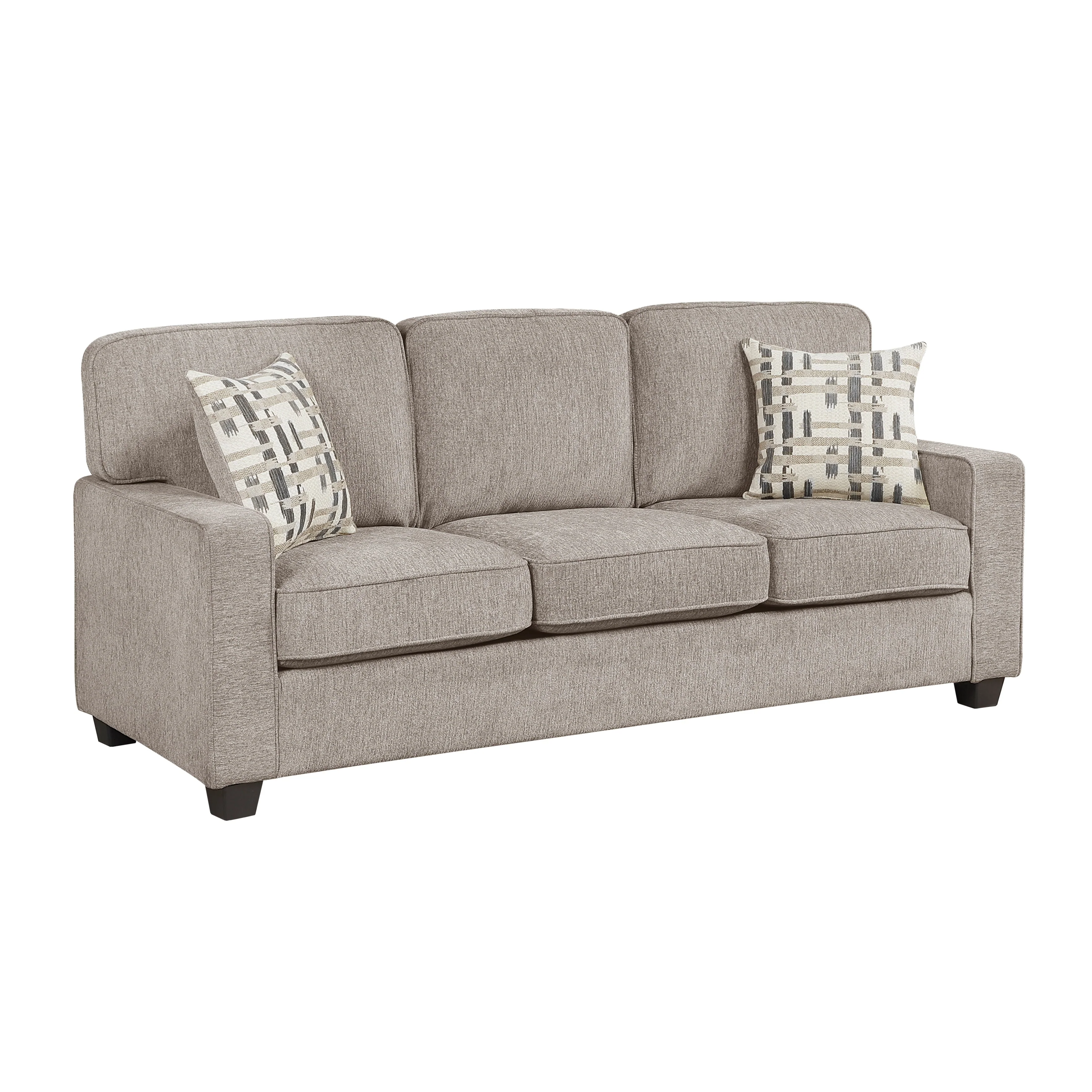 Frances Brown Sofa and Loveseat - Image 4