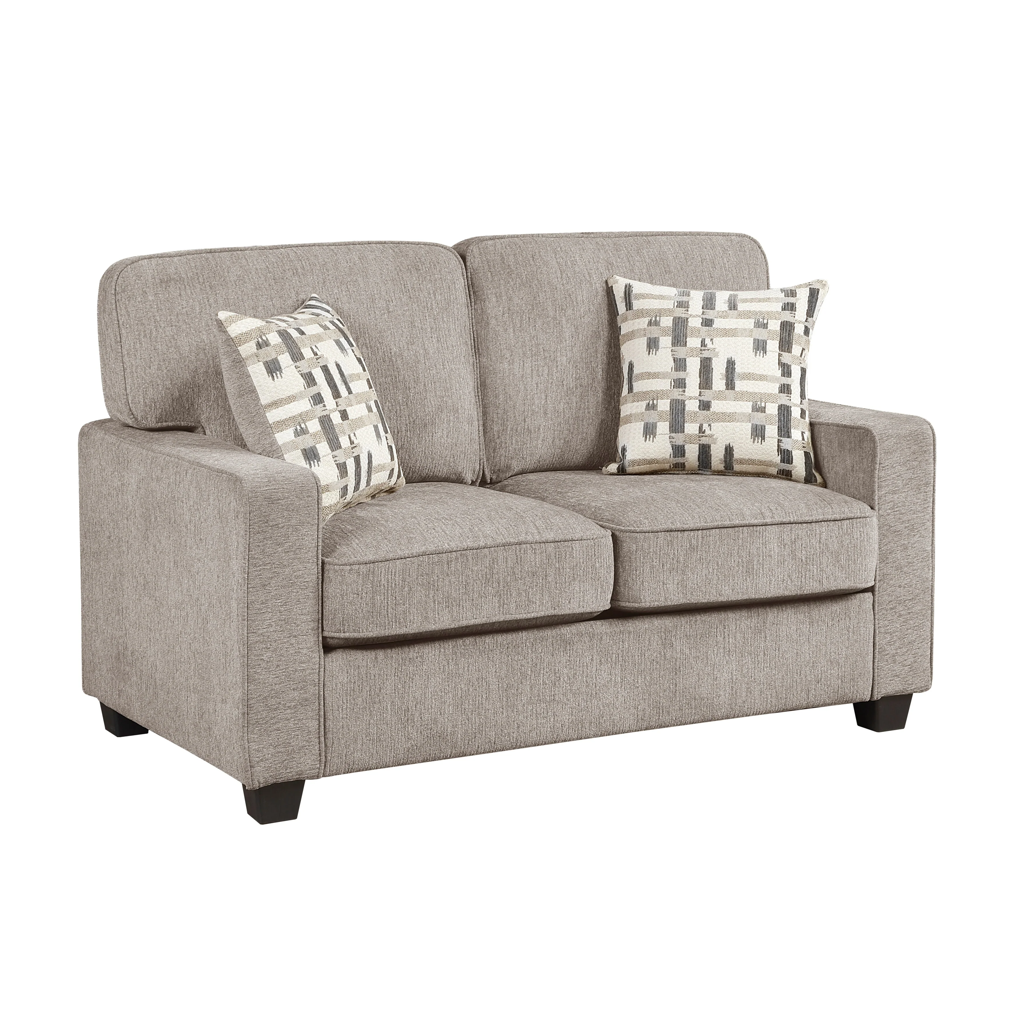 Frances Brown Sofa and Loveseat - Image 8