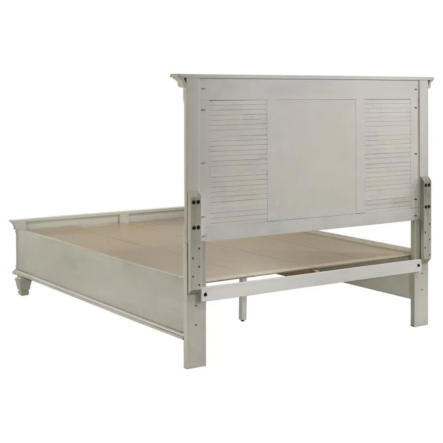 Franco Antique White 5-Piece Queen Storage Bedroom Set - Image 4