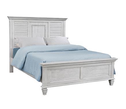 Franco Antique White Queen Panel Bed - Image 2