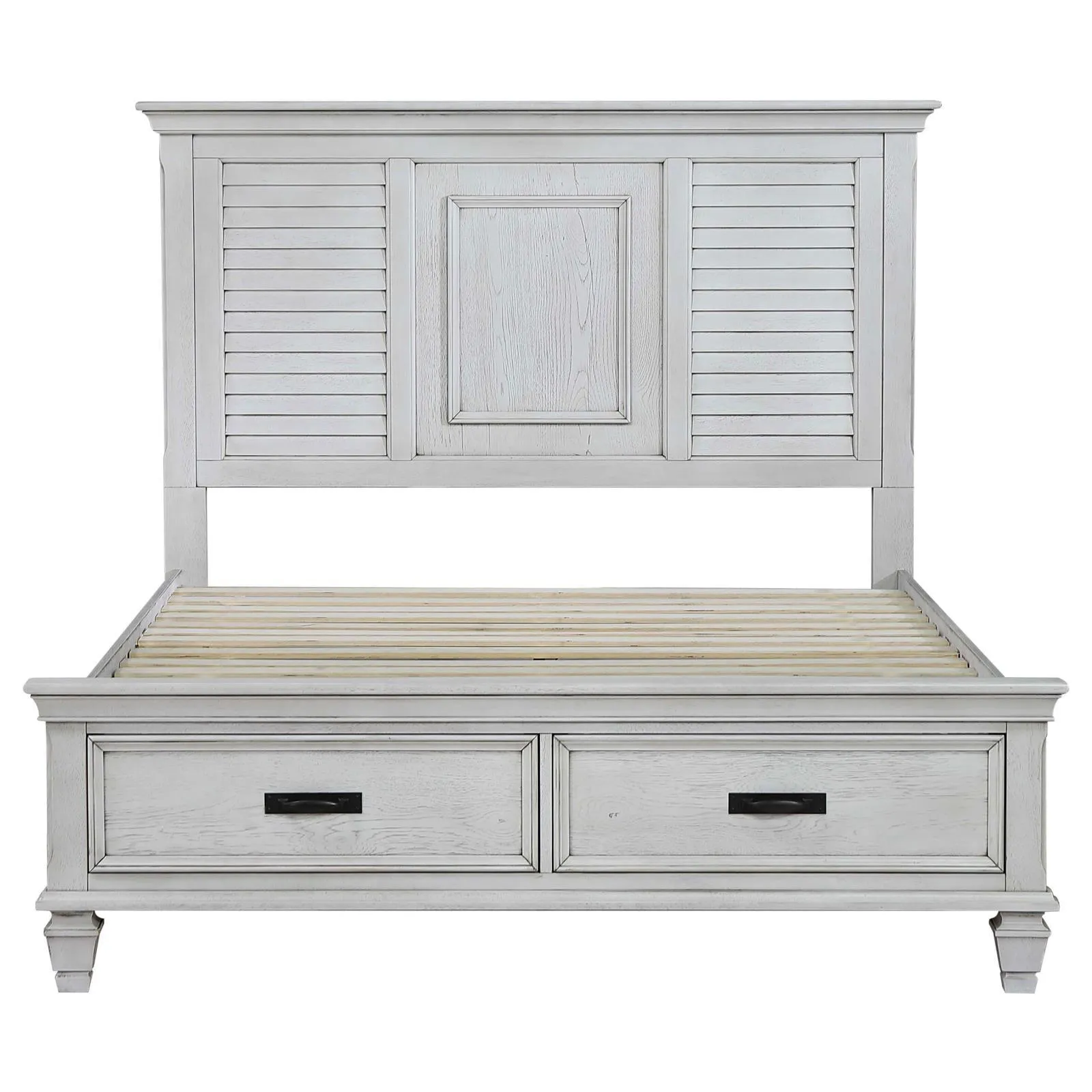 Franco Antique White Queen Storage Bed - Image 3