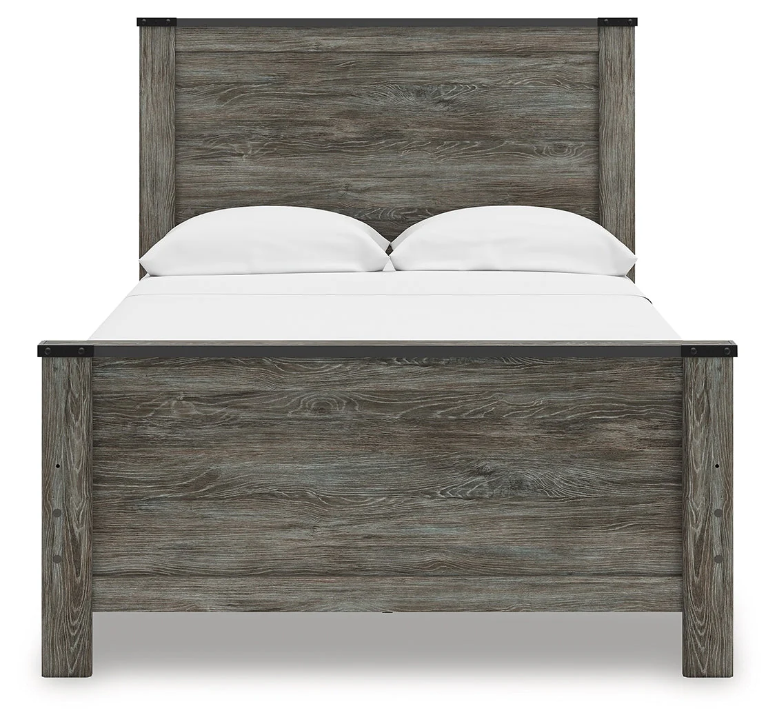 Frandern Black/Gray Full Panel Bed - Image 4