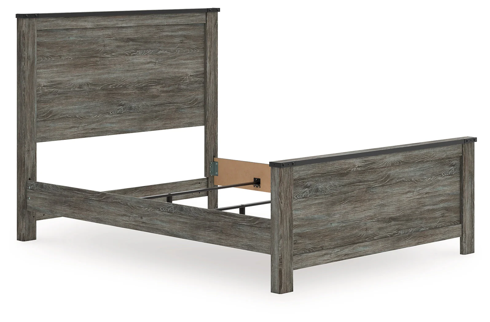 Frandern Black/Gray Queen Panel Bed - Image 2