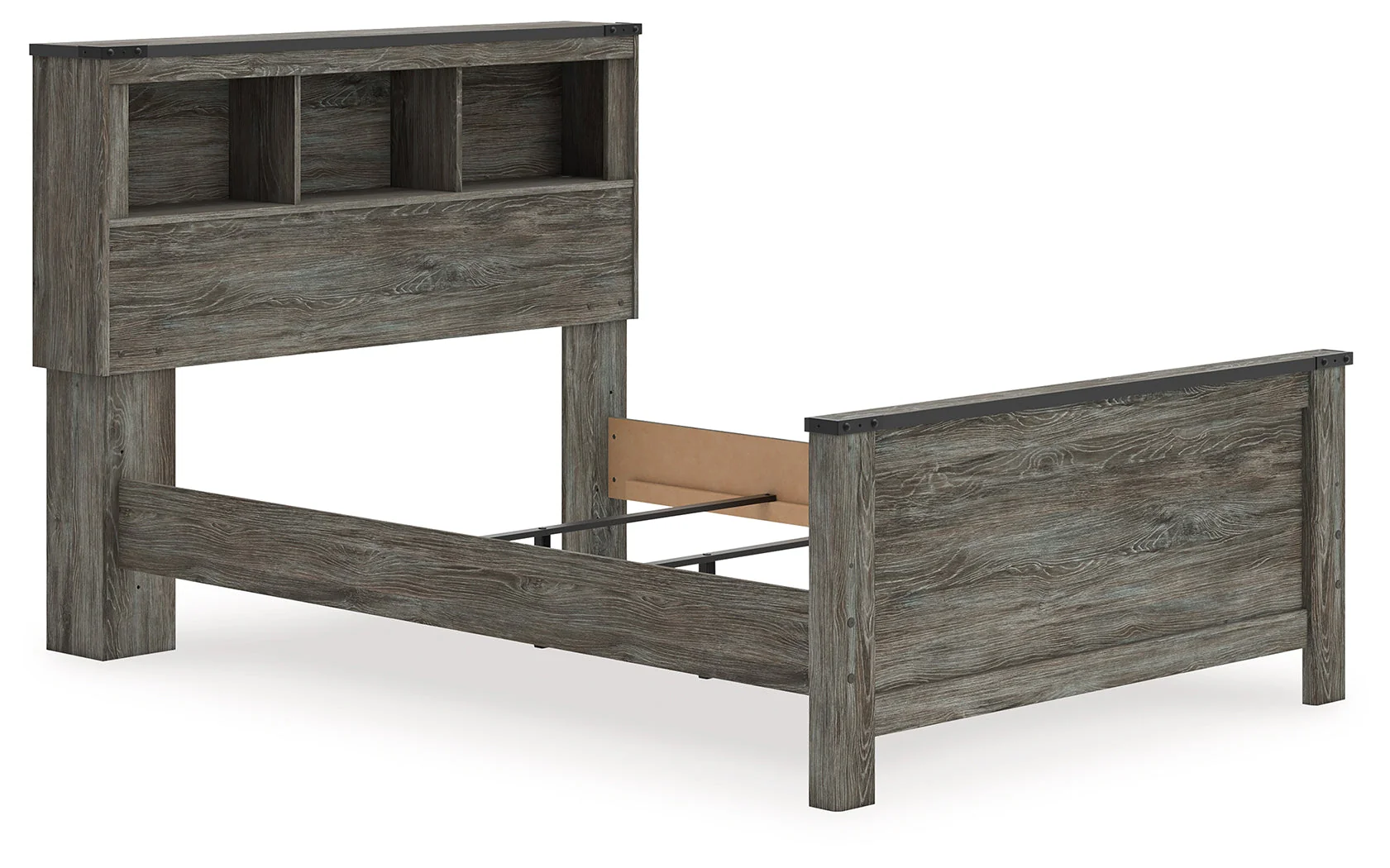Frandern Gray Full Bookcase Panel Bed - Image 2