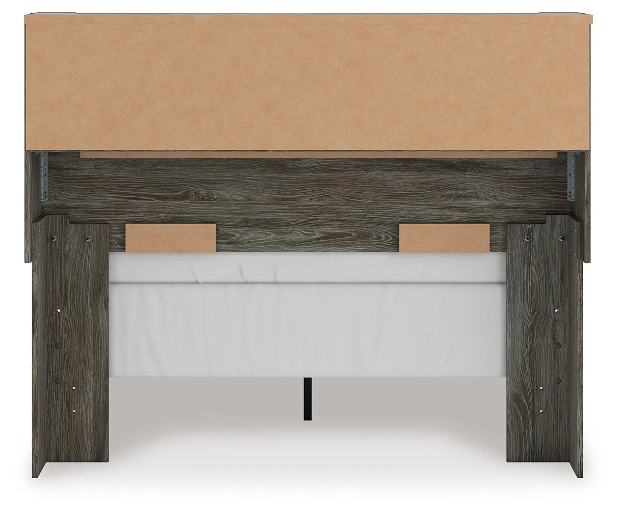 Frandern Gray Full Bookcase Panel Bed - Image 5